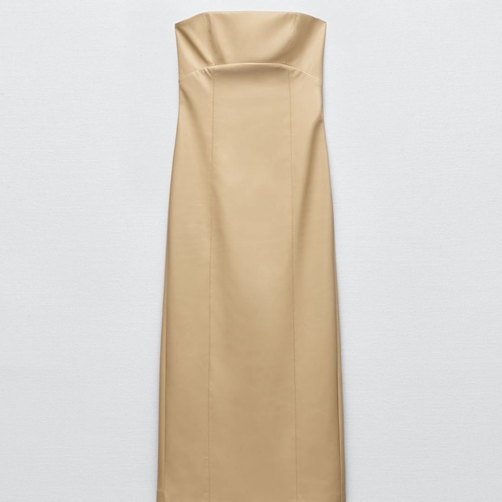 Zara dress faux leather - Picture 6 of 8